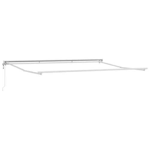  Elektromos Kihúzható Napernyő Piros és Fehér 4,5 × 3,5 m