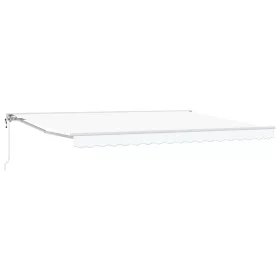  Elektromos Kihúzható Napernyő Fehér 4,5 × 3,5 m