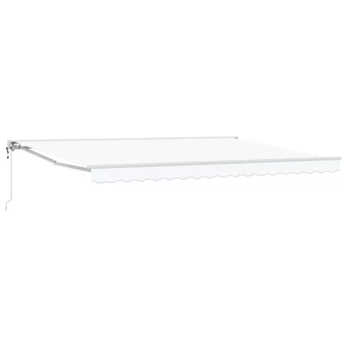  Elektromos Kihúzható Napernyő Fehér 4,5 × 3,5 m