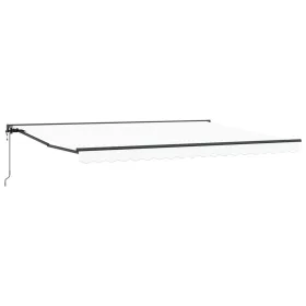  Elektromos Kihúzható Napernyő Fehér 4 × 3,5 m