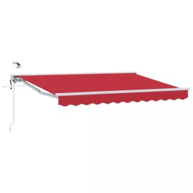  Elektromos Kihúzható Napernyő Piros 3 x 2,5 m