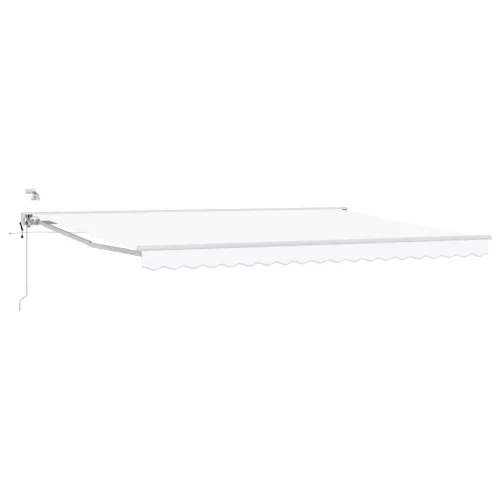  Elektromos Kihúzható Napernyő Fehér 4 × 3 m