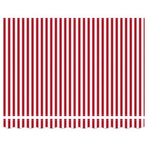  Elektromos Kihúzható Napernyő Piros és Fehér 2,5 x 2 m