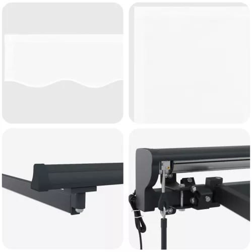  Elektromos Kihúzható Napernyő Fehér 2,5 x 2 m