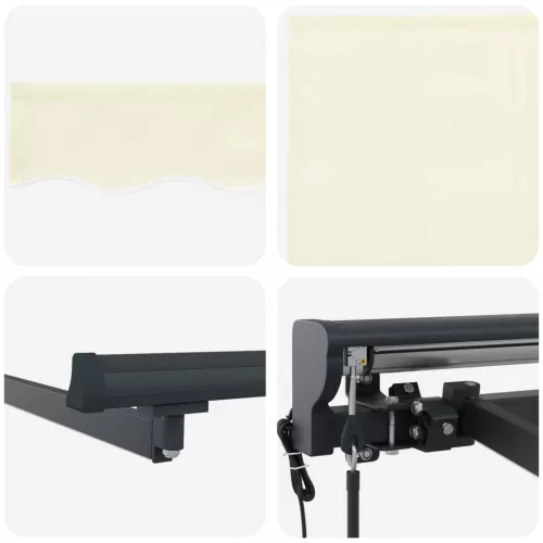  Elektromos Kihúzható Napernyő Krém 3 x 2 m