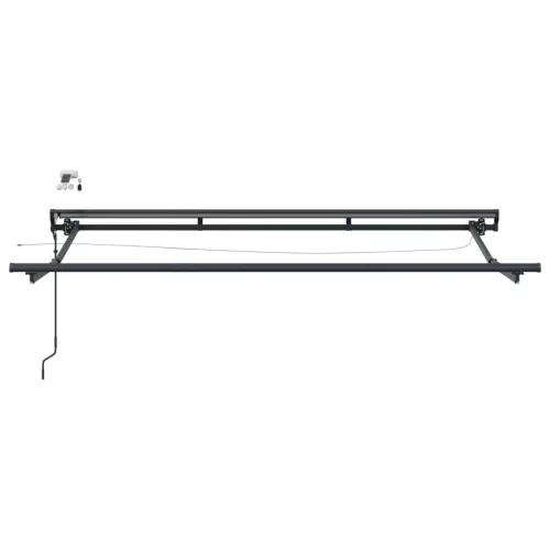  Elektromos Kihúzható Napernyő Barna 3,5 x 2,5 m