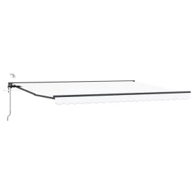  Elektromos Kihúzható Napernyő Fehér 5 x 3 m