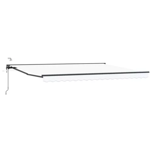  Elektromos Kihúzható Napernyő Fehér 5 × 3,5 m