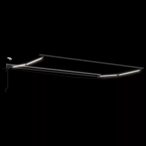  Elektromos Kihúzható Napernyő Fehér 5 × 3,5 m