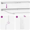  Elektromos Kihúzható Napernyő Krém 4 x 2 m