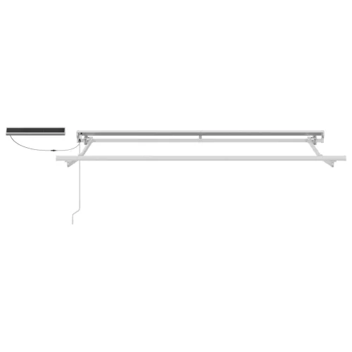  Elektromos Kihúzható Napernyő Antracit és Fehér 3,5 x 2,5 m