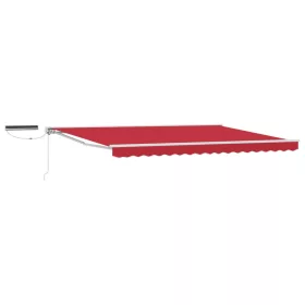  Elektromos Kihúzható Napernyő Piros 4 × 3 m