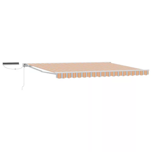  Elektromos Kihúzható Napernyő Kék és Narancs 4,5 × 3 m