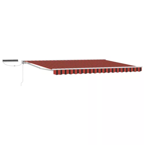  Elektromos Kihúzható Napernyő Narancs és Fekete 5 x 3 m