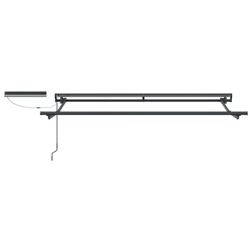  Elektromos Kihúzható Napernyő Barna 3,5 x 2 m