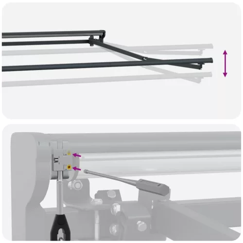  Elektromos Kihúzható Napernyő Antracit és Fehér 4 × 3 m