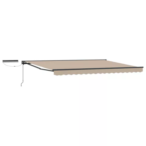  Elektromos Kihúzható Napernyő Bézs 4 × 3,5 m
