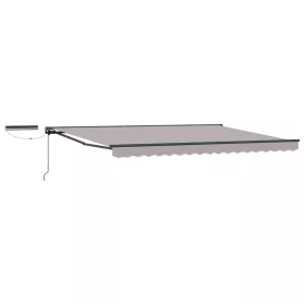    Elektromos Kihúzható Napernyő Világosszürke 4,5 × 3,5 m