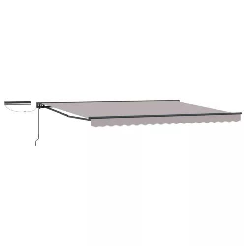  Elektromos Kihúzható Napernyő Világosszürke 4,5 × 3,5 m