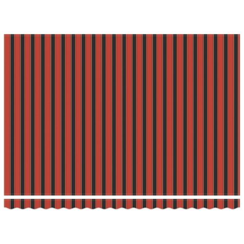  Elektromos Kihúzható Napernyő Narancs és Fekete 5 x 3 m