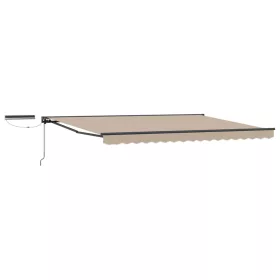  Elektromos Kihúzható Napernyő Bézs 5 × 3,5 m