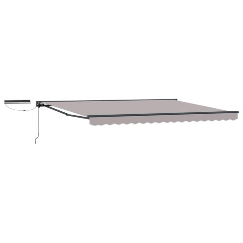  Elektromos Kihúzható Napernyő Világosszürke 5 × 3,5 m