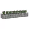 Gabion emelt ágy 3 pcs Ezüst