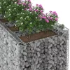  Gabion emelt ágy 3 pcs Ezüst