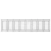  Gabion emelt ágy 3 pcs Ezüst