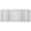  Gabion emelt ágy 2 pcs Ezüst 200 x 50 x 80 cm Horganyzott acél