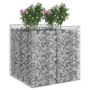  Gabion emelt ágy 2 pcs Ezüst