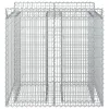  Gabion emelt ágy 2 pcs Ezüst