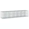  Gabion emelt ágy 2 pcs Ezüst 260 x 60 x 55 cm Horganyzott acél