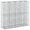  Gabion emelt ágy 2 pcs Ezüst 170 x 50 x 150 cm Horganyzott acél