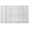  Gabion emelt ágy 3 pcs Ezüst 250 x 50 x 150 cm Horganyzott acél