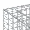  Gabion emelt ágy 3 pcs Ezüst 250 x 50 x 150 cm Horganyzott acél