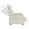  krémszínű bársony masszázsfotel