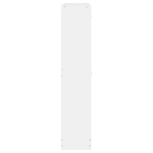  fehér szerelt fa cipősszekrény 59x17x81 cm