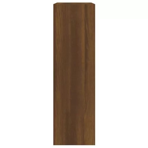  barna tölgyszínű szerelt fa cipősszekrény 63x24x81 cm