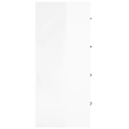  magasfényű fehér tálalószekrény 4 fiókkal 60 x 30,5 x 71 cm