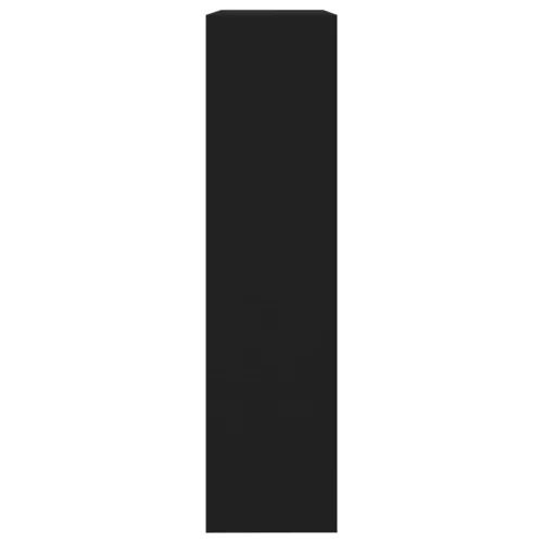  fekete 2 szintes cipőszekrény tükörrel 63 x 17 x 67 cm