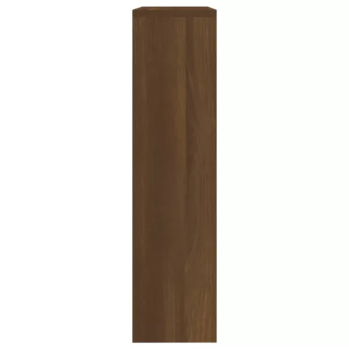  barna tölgy 2 szintes cipőszekrény tükörrel 63 x 17 x 67 cm