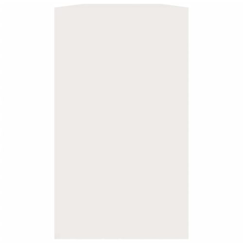  magasfényű fehér szerelt fa cipőtároló pad 80x24x45 cm