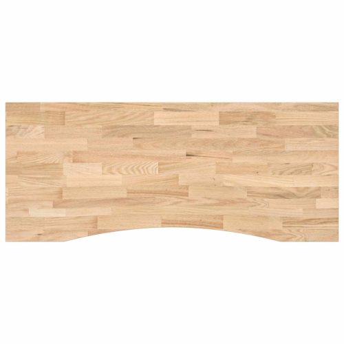  Asztal tárolóval Fehér és Természetes 120 x 60 cm Tömör Tölgyfa