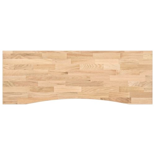  Asztal tárolóval Fehér és Természetes 140 x 60 cm Tömör Tölgyfa