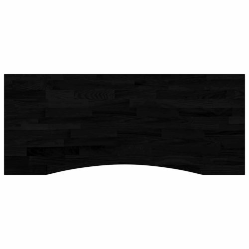  Asztal tárolóval Fehér és Sötétbarna 120 x 60 cm Tömör Tölgyfa