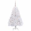  Műanyag Hajtogatós Karácsonyfa Fehér 120 cm PVC és Acél