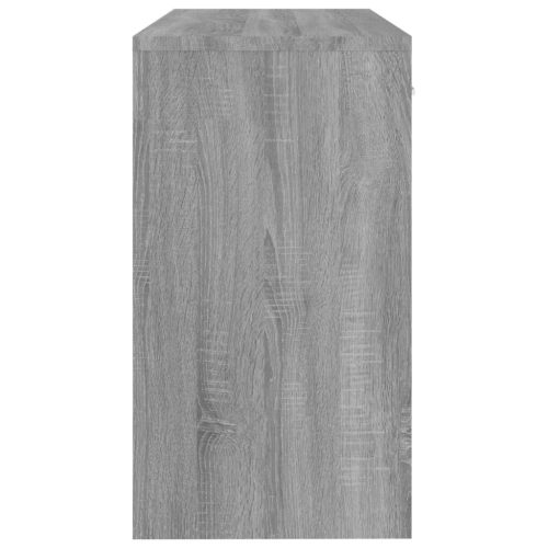  szürke sonoma faanyag fiókos/rekeszes íróasztal 100x40x73 cm