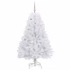  Műanyag Hajtogatós Karácsonyfa Fehér 150 cm PVC és Acél