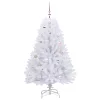  Műanyag Hajtogatós Karácsonyfa Fehér 150 cm PVC és Acél
